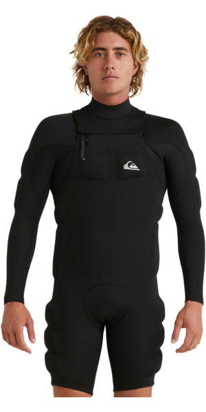 2026 Quiksilver Hombres Highline Pro Impact Spring Manga Larga Shorty EQYWP03012 - Black